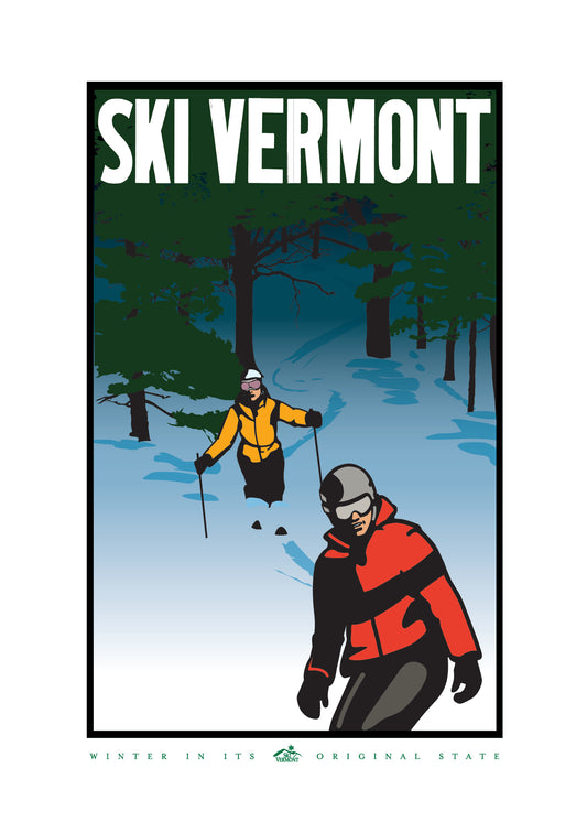 Ski Vermont Poster - 2009