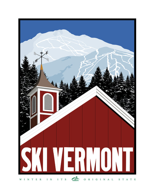 Ski Vermont Poster - 2012