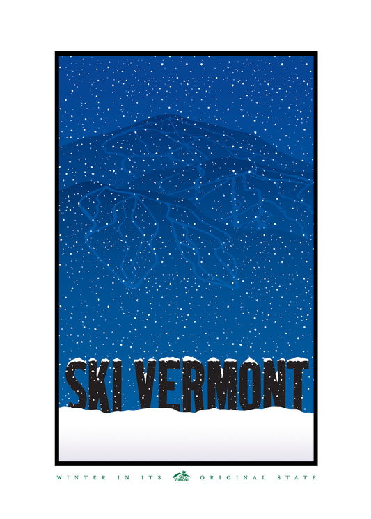Ski Vermont Poster - 2013