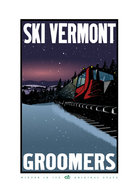 Ski Vermont Poster - 2019 - Groomers