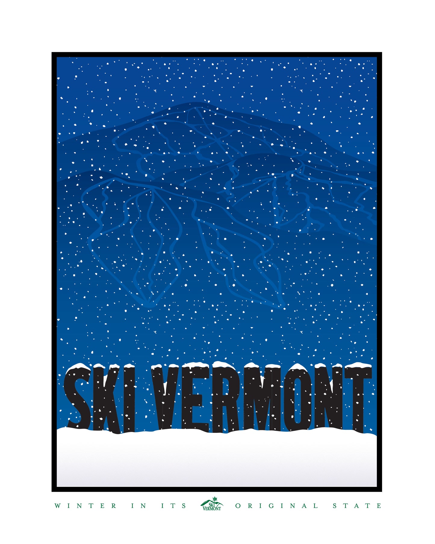Ski Vermont Poster - 2013