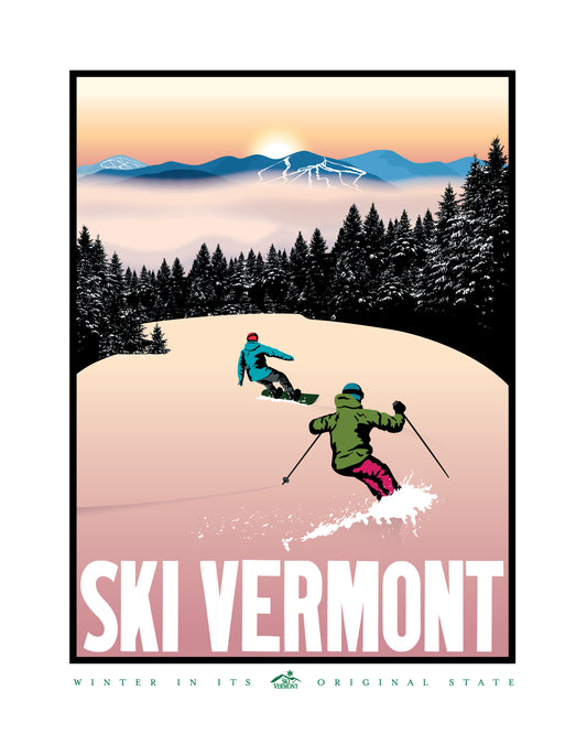 Ski Vermont Poster - 2014
