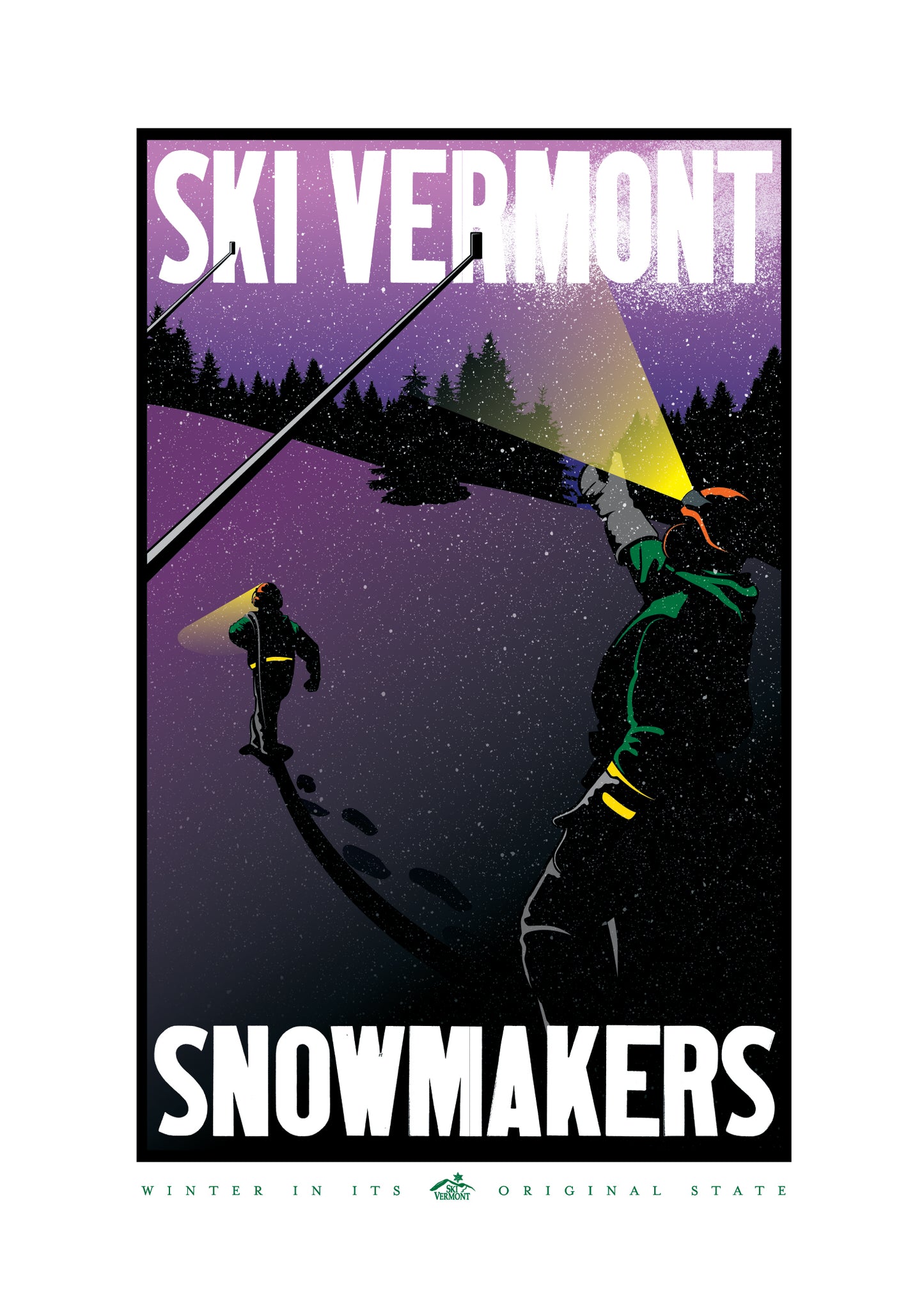 Ski Vermont Poster - 2017 - Snowmakers
