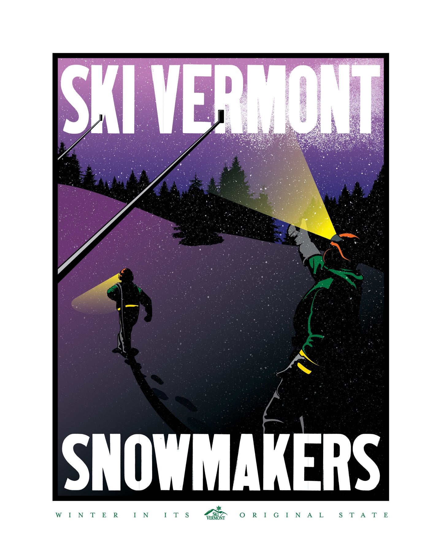 Ski Vermont Poster - 2017 - Snowmakers